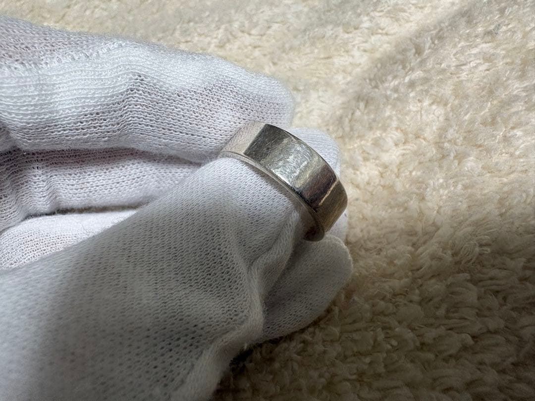 【GUCCI】 インターロッキングGリング 925 18号