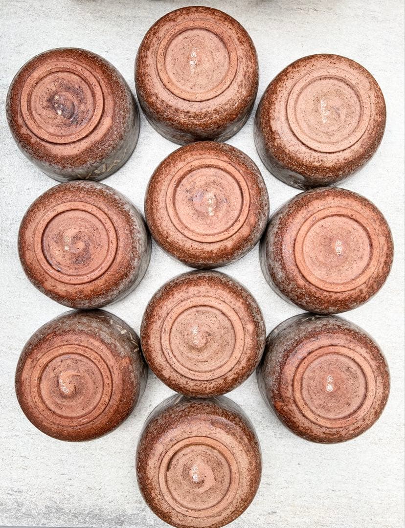 【新品未使用】秀嶺造 唐津竹 抹茶椀 10客セット　箱付 茶道具 茶道