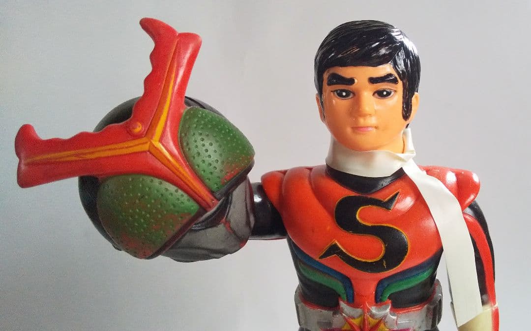 旧バンダイ 仮面ライダーストロンガー 面取れ ソフビ 怪人 仮面ライダー