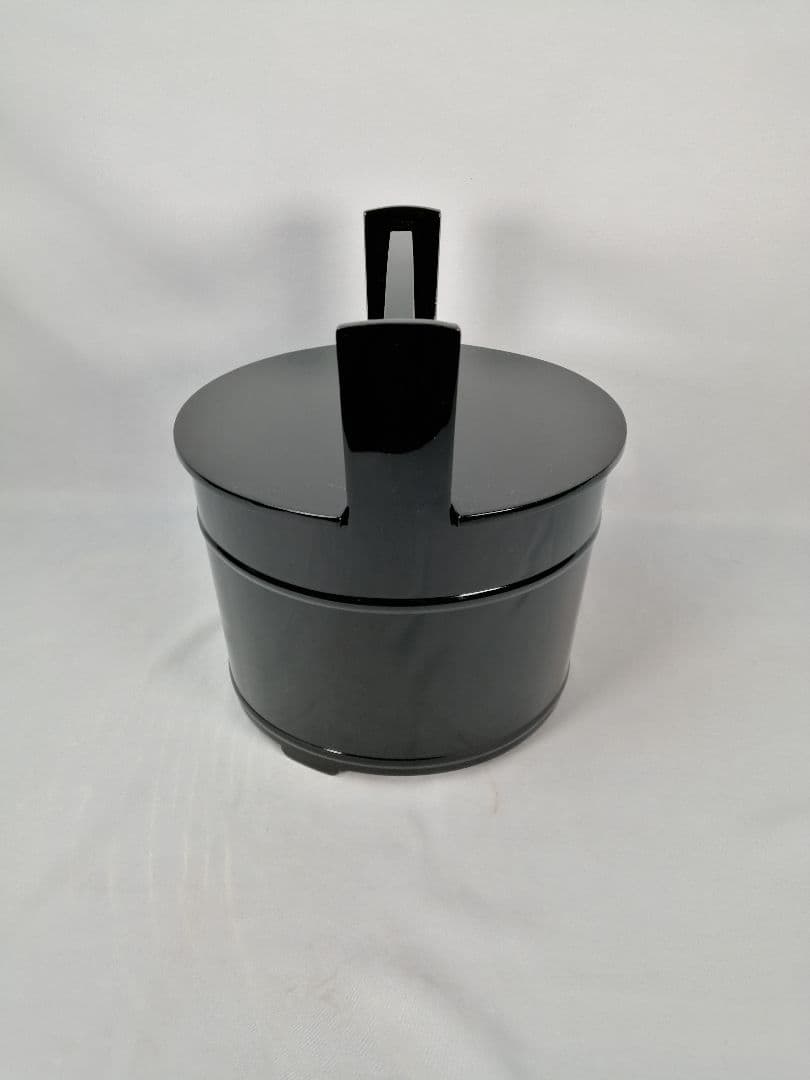 【茶道具】秀穂造　黒手桶水指　水指378