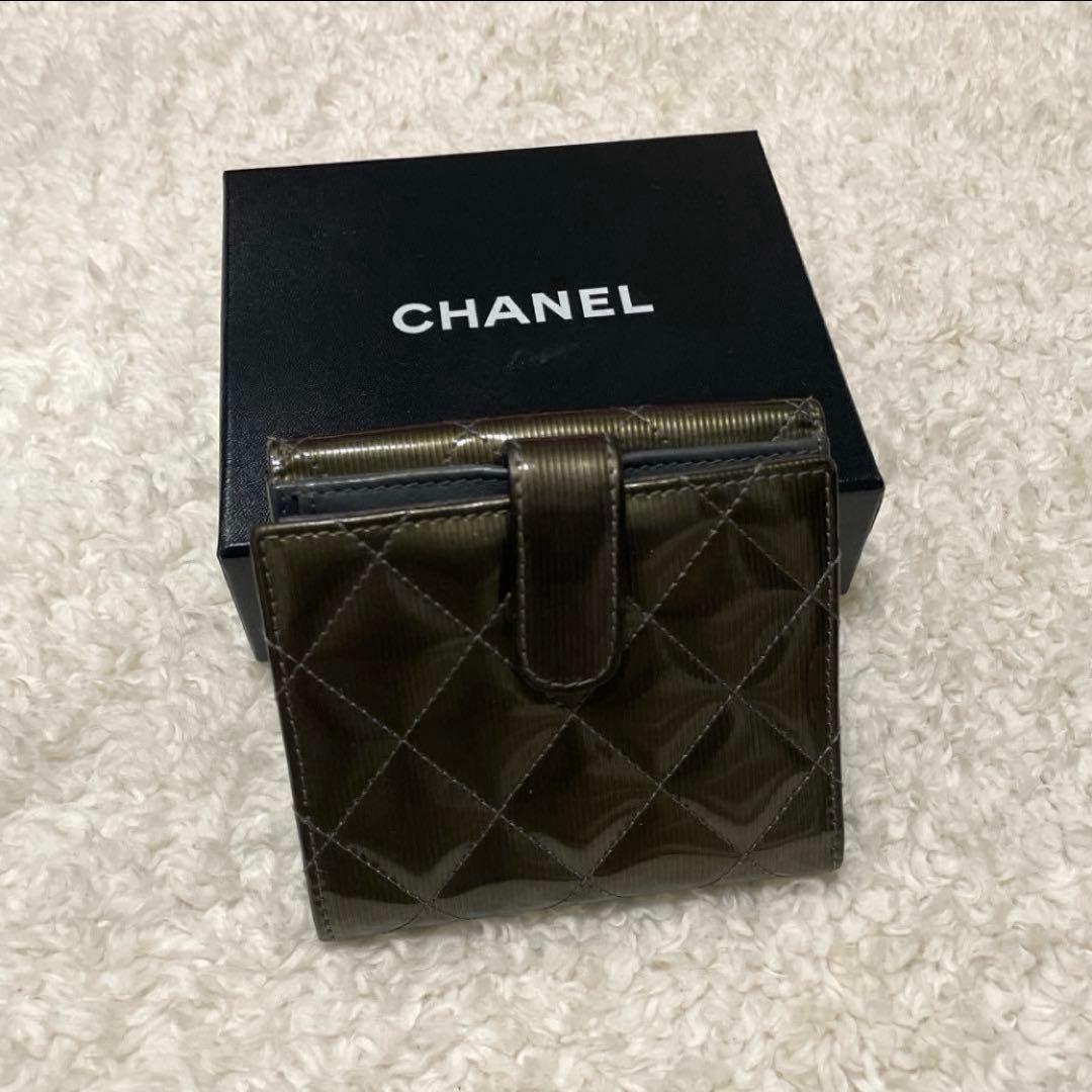 クミミ様用 CHANEL シャネル 二つ折り財布 シンプルお洒落可愛い 箱付き