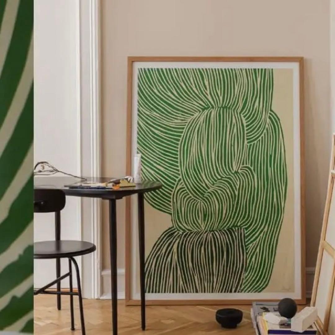 【フレーム付】THE POSTER CLUB Green Ocean 50×70