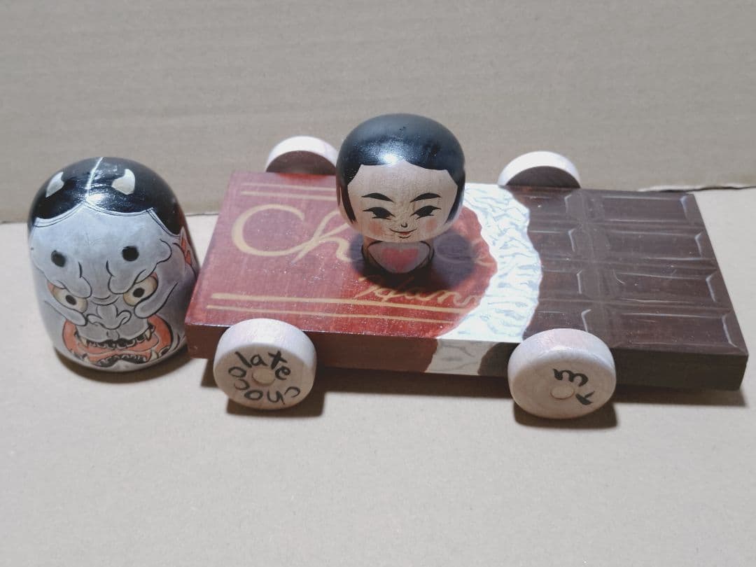 石巻こけし　チョコレート車　美品