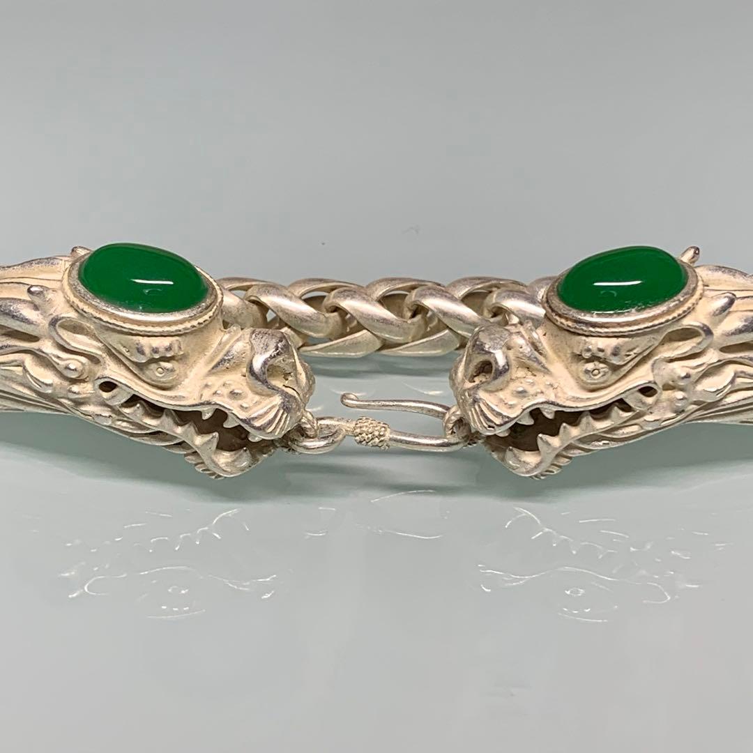 時代物　銀龍　ブレスレット　お守り　魔除け　縁起物