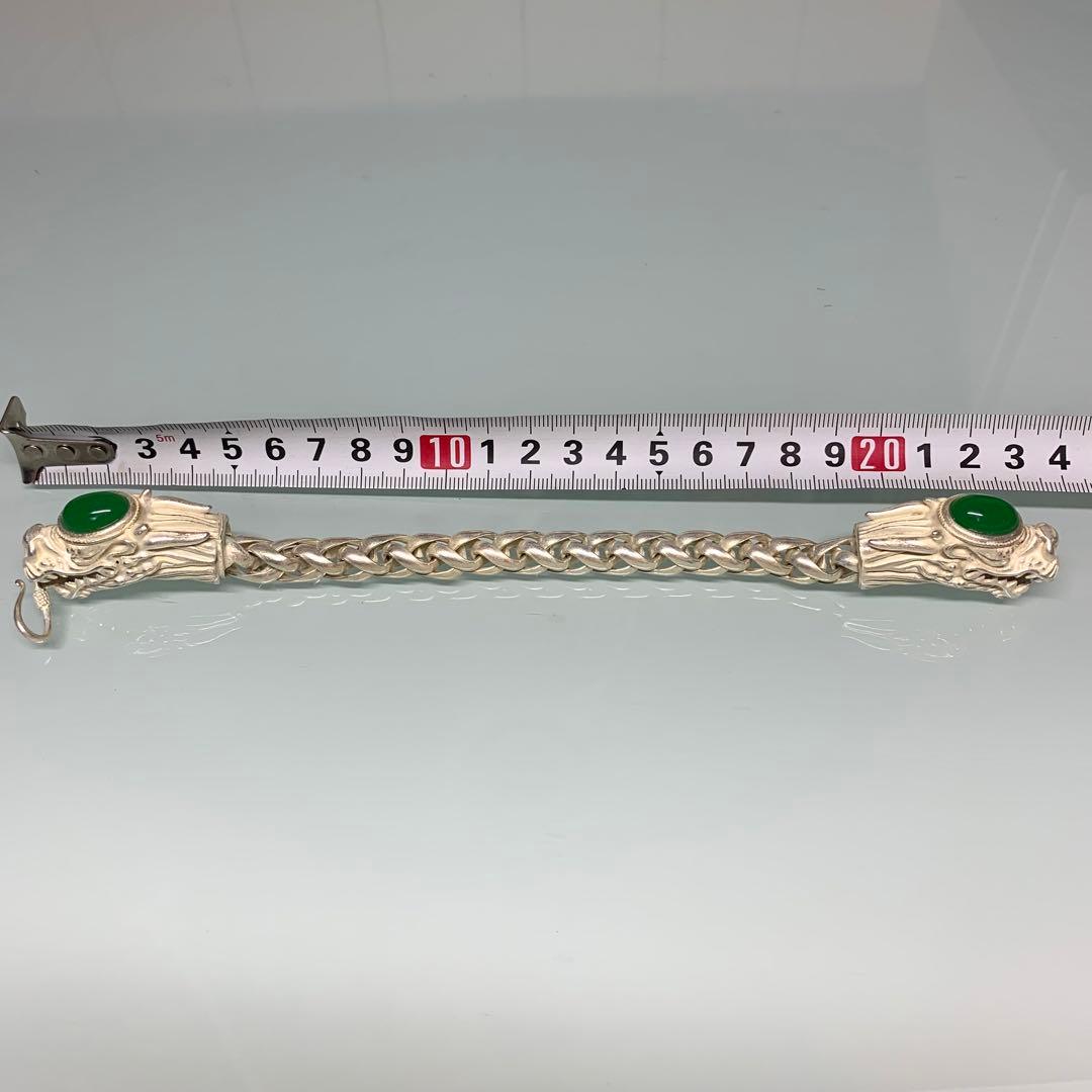 時代物　銀龍　ブレスレット　お守り　魔除け　縁起物