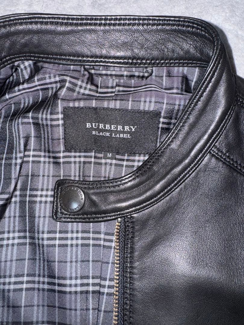 あ*い様 希少✨BURBERRY BLACK LABEL 羊革 レザージャケット