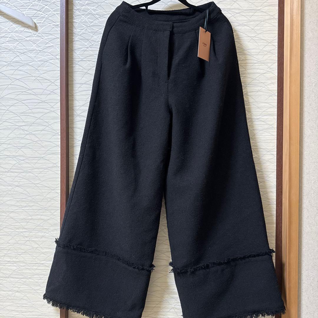 eimy istoire 黒 ガウチョパンツ Mサイズ