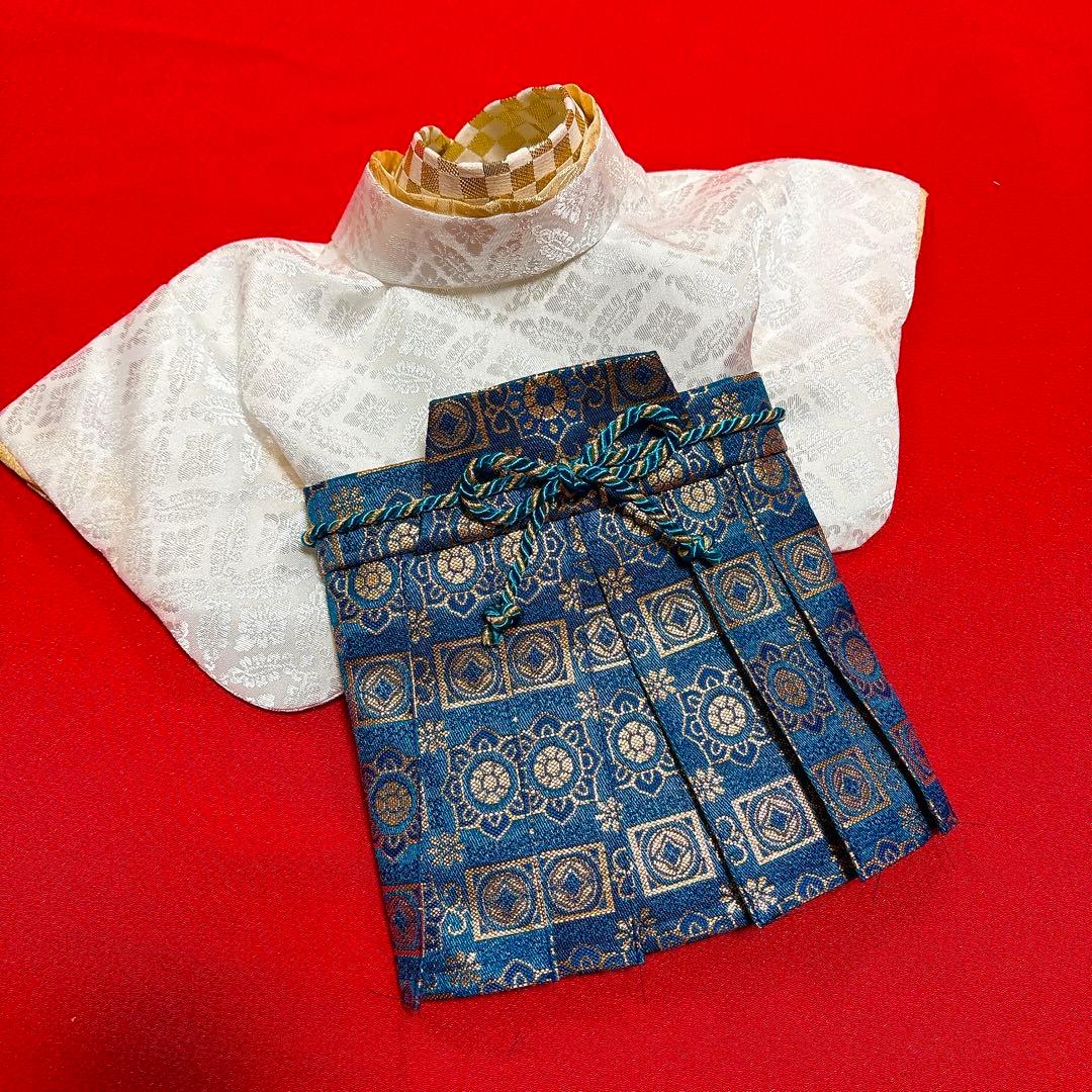 即納✨犬の袴✨犬用本格袴セット XS 白×ブルー