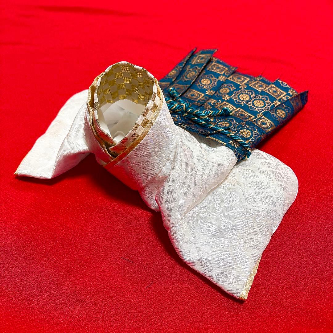 即納✨犬の袴✨犬用本格袴セット XS 白×ブルー