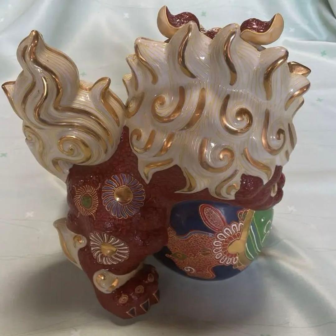 剣獅子　狛犬　置物