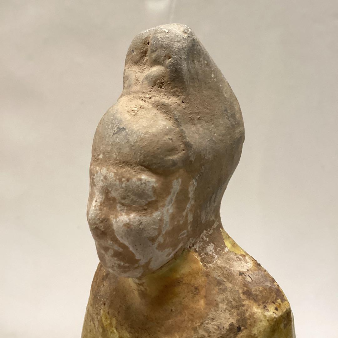 古代中国加彩佣(遼時代の兵士の像です)