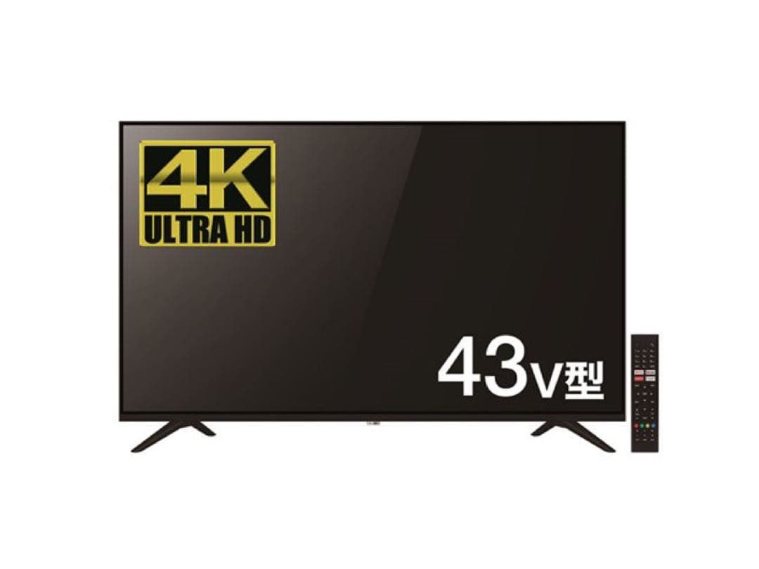 【新品】チューナーレステレビGoogleTV　43型　4K対応
