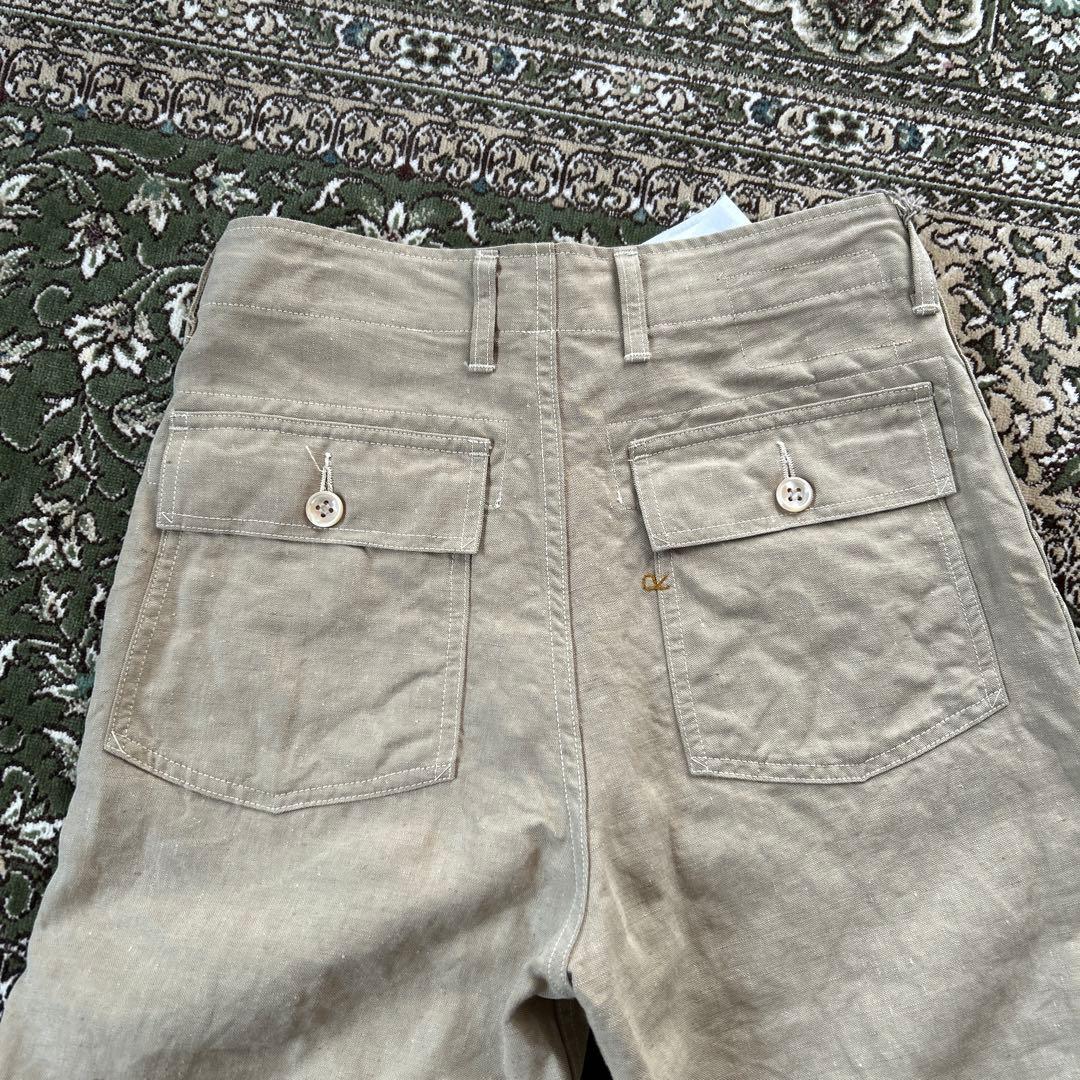 週末お値下げ　新品未使用　45R麻カーゴパンツ