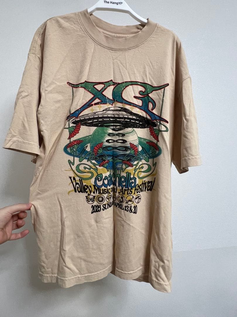 Coachella XG Tシャツ Mサイズ ベージュ　orcal