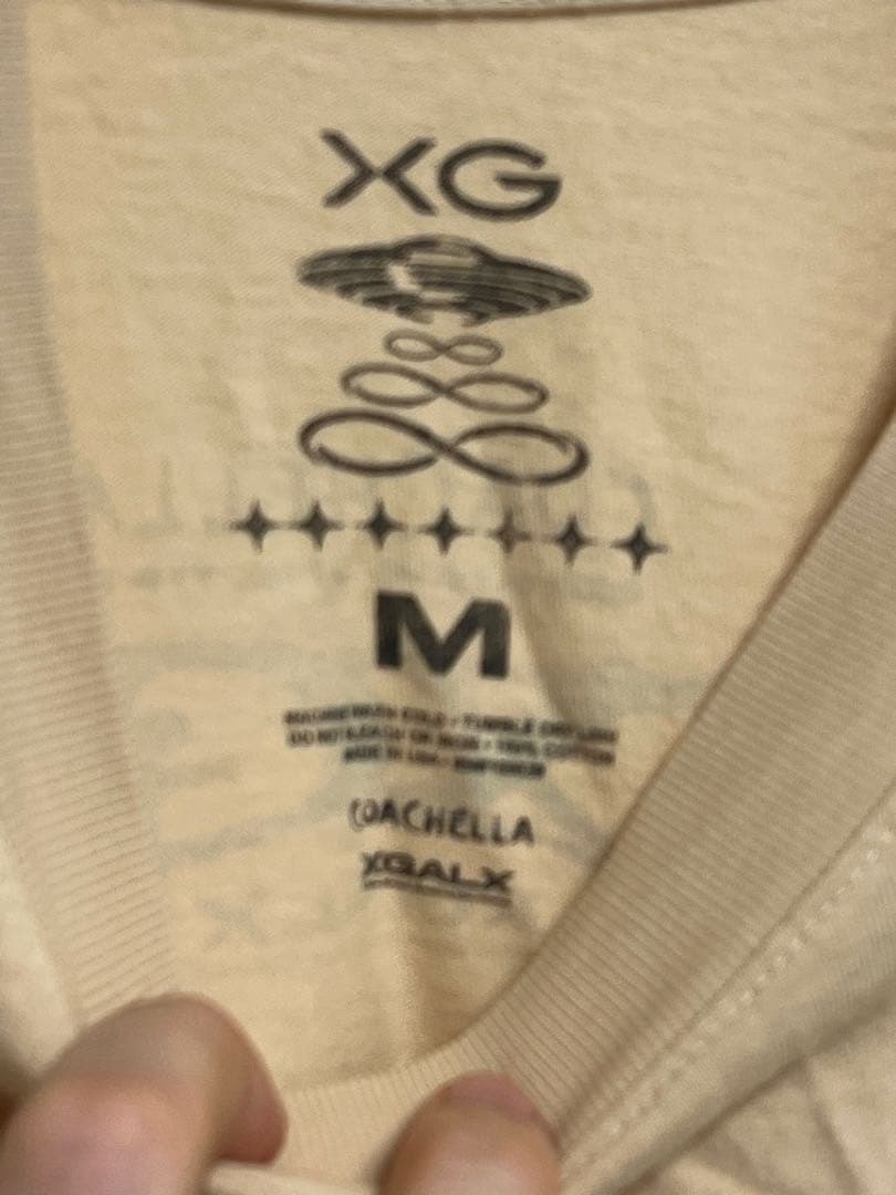 Coachella XG Tシャツ Mサイズ ベージュ　orcal
