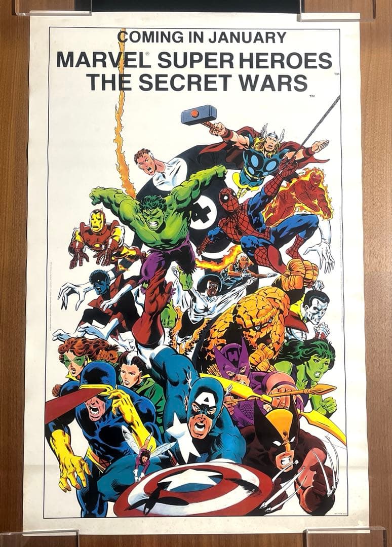超激レア！　マーヴル　スーパーヒーローズ　シークレットウォーズ　非売品ポスター