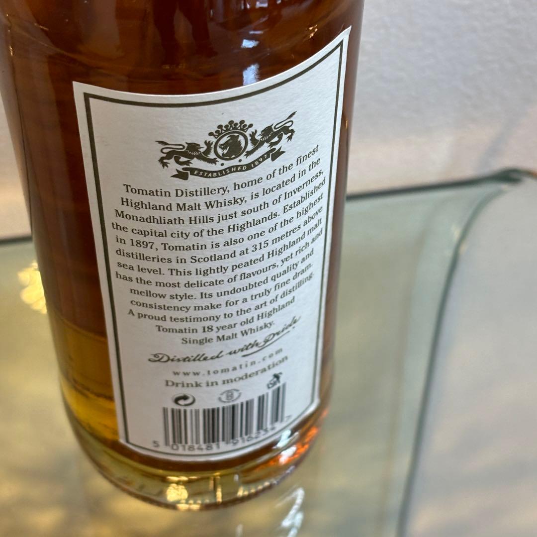 NA3170 未開栓! TOMATIN トマーティン 18年 ウイスキー 箱付き