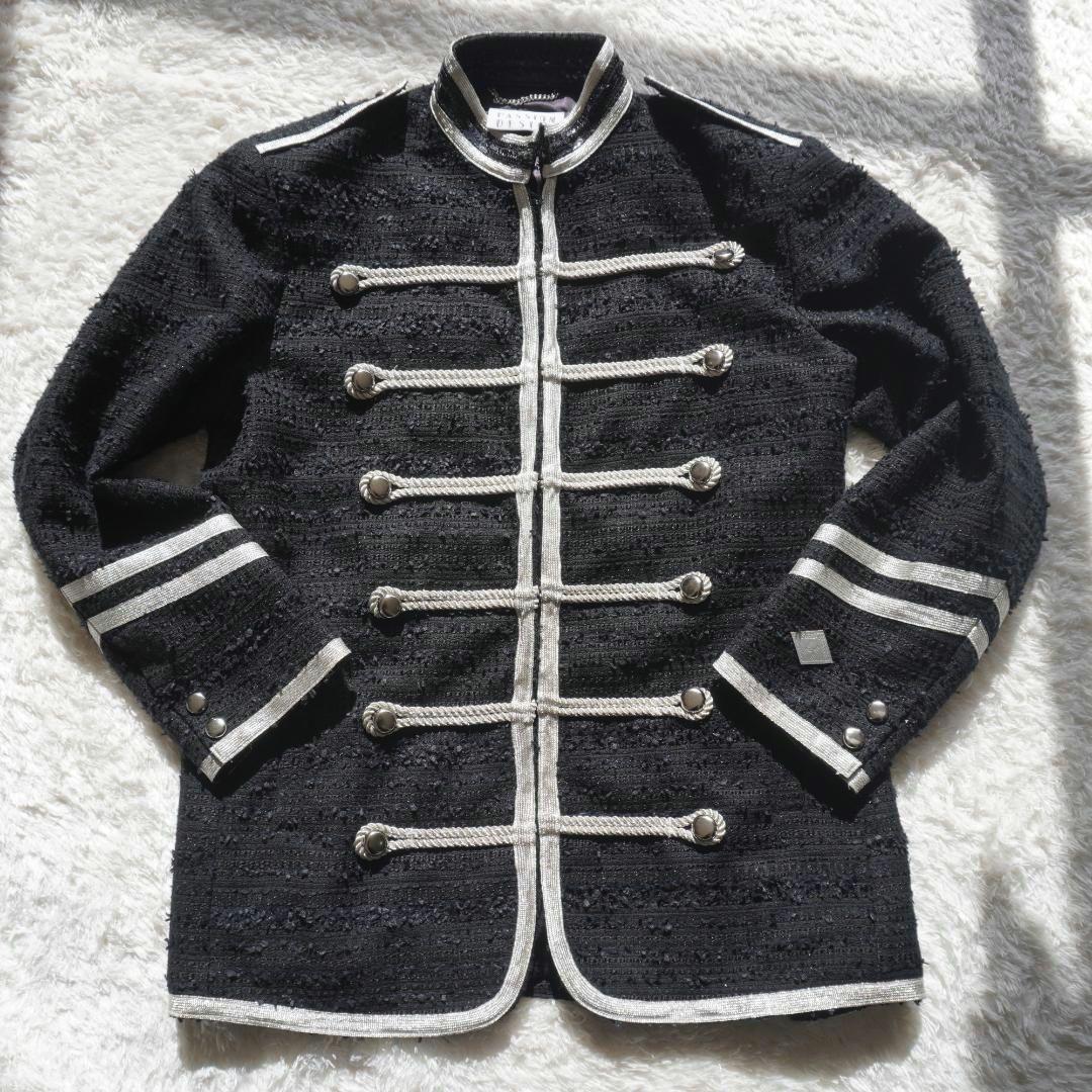 美品 コンダクター　MIXED TWEED OFFICER JKT　ナポレオン