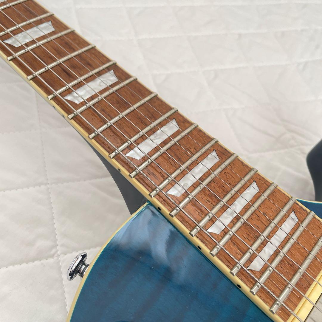 GrassRoots G-LP-60S See Thru Blue レスポール