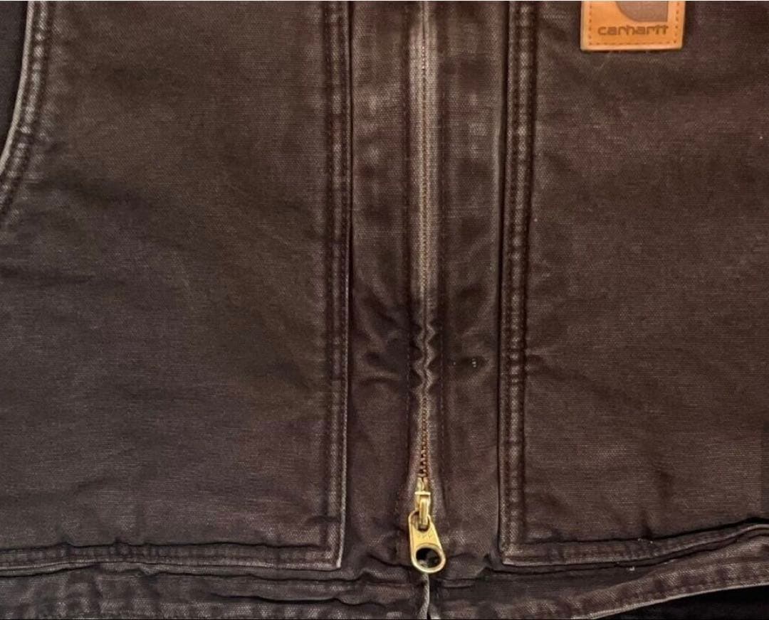 carhartt ダックジャケット L刺繍ロゴワンポイントロゴ メキシコ製90s