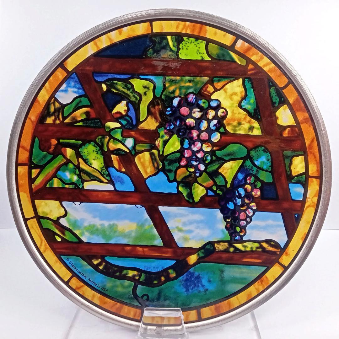 ルイスCティファニー ステンドグラス ぶどう蔓 円型 グラスマスターズ社