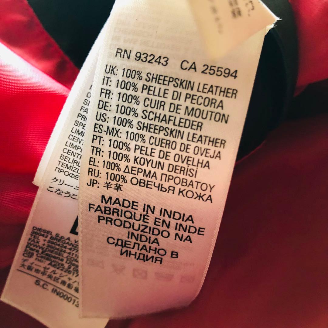 現行モデル✨美品 ディーゼル ライダースジャケット 羊革 ブラック XL 大きめ