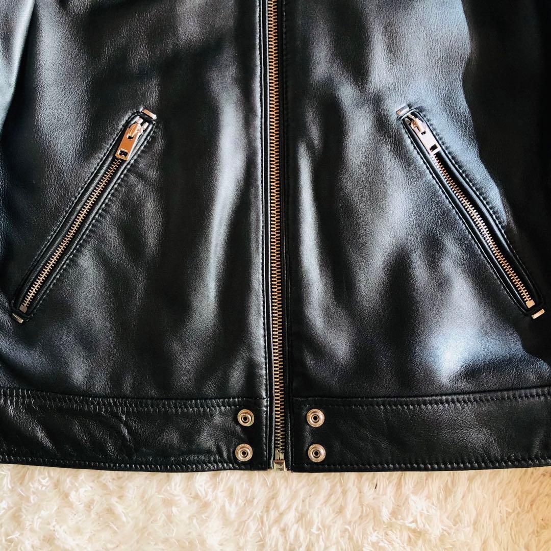 現行モデル✨美品 ディーゼル ライダースジャケット 羊革 ブラック XL 大きめ