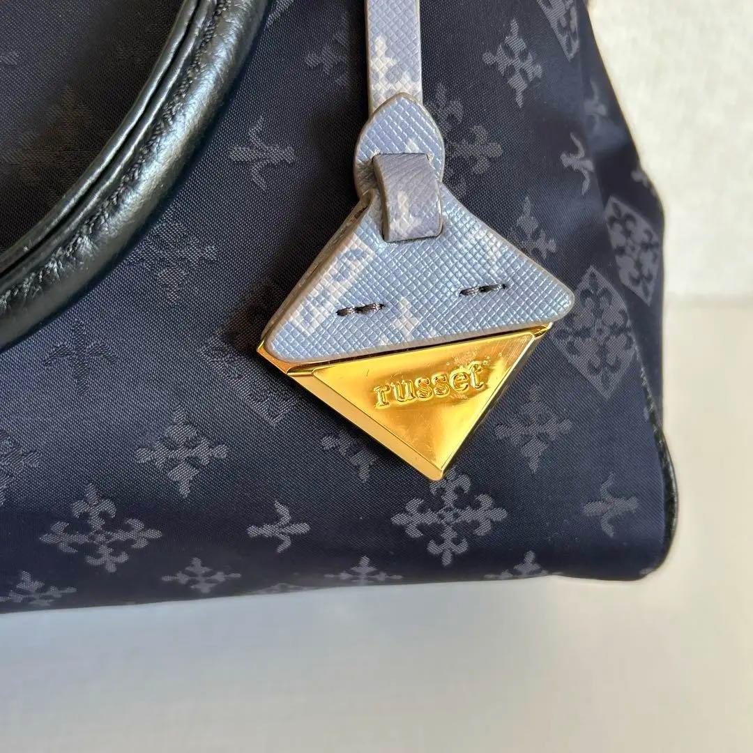 ラシット russet ショルダーバッグ 2way バイカラー　総柄　美品