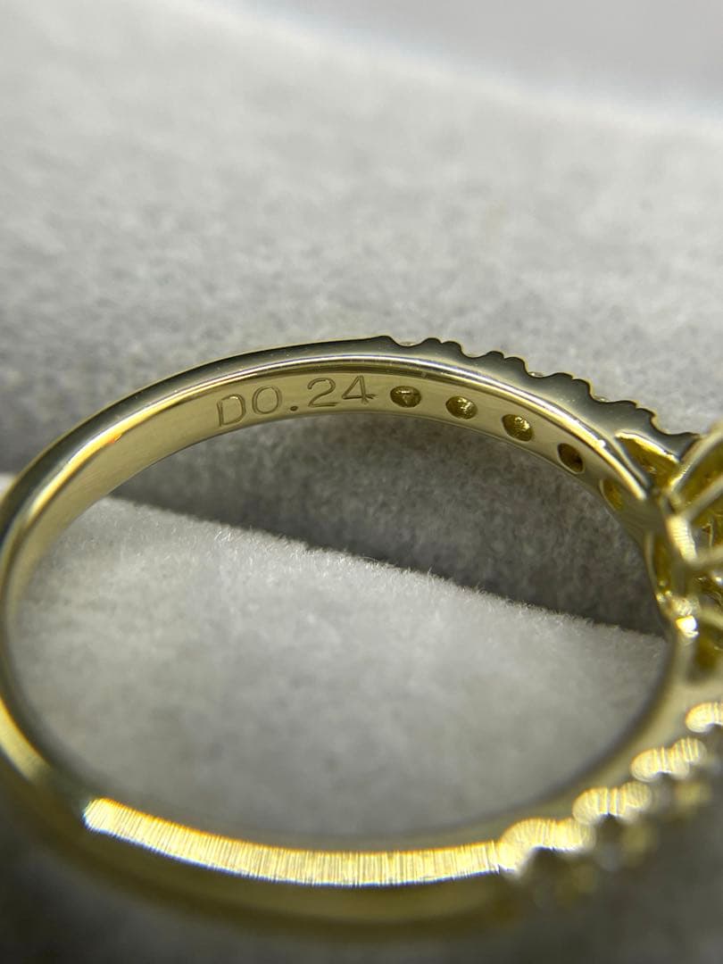 JL130★最高級 ダイヤモンド 0.656ct k18 リング ソ付