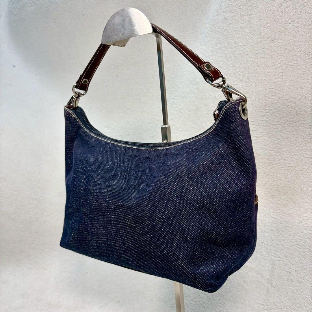 【美品✨】希少　ローレンラルフローレン　デニム　ハンドバッグ 紺色　ワンショル