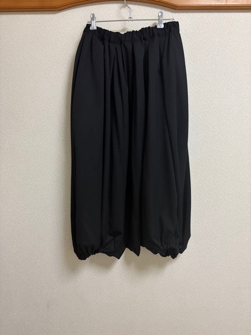 新品未使用　2024 COMME des GARÇONS 黒 サルエルパンツXS