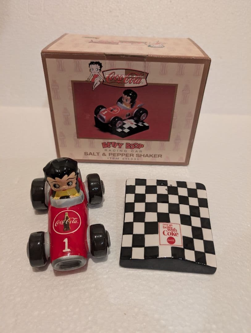 ベティ・ブープ「コカ・コーラ」スペシャル ソルト＆ペッパーシェーカー セラミック