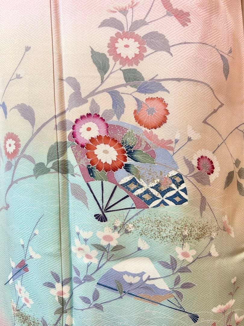 美品　未使用　しつけ糸付　トールサイズ　裄丈長め　訪問着フルセット4点　やまと製