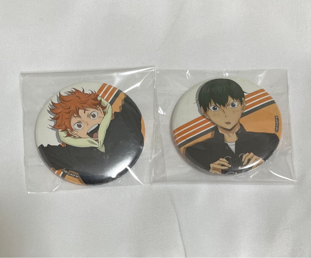 ハイキュー!! アニメ原画展 東京スカイツリータウン　缶バッジ　日向&影山