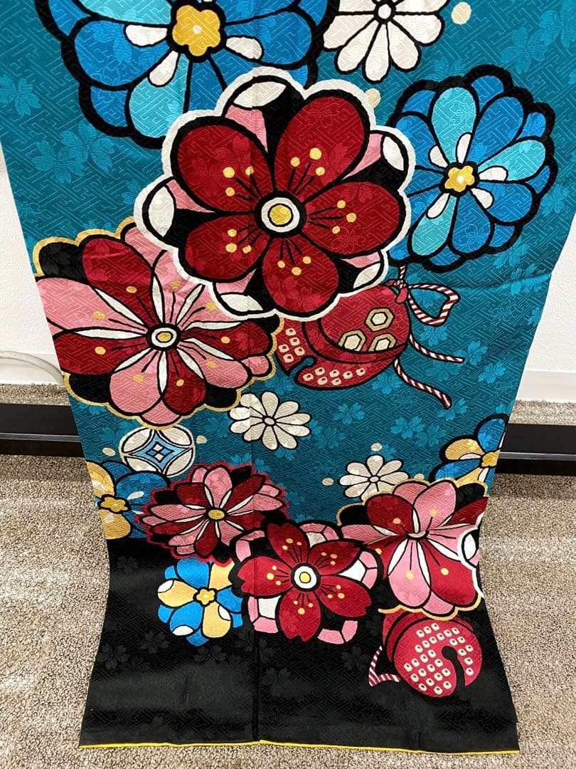 振袖 豪華 紋意匠 身丈174cm 撥水加工済