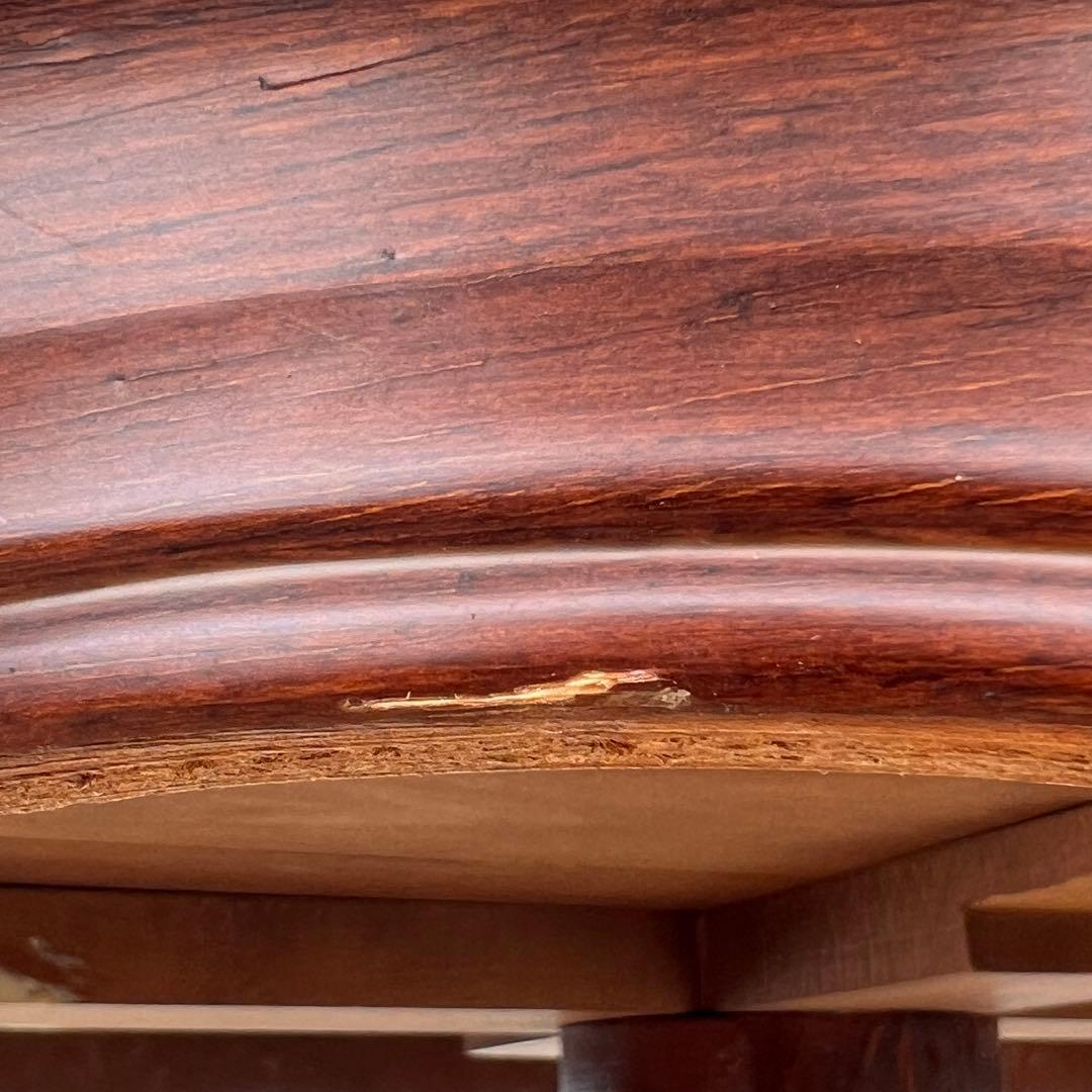 S*i様 アンティーク風 丸型 ダイニングテーブル 木製 堀あり 美品