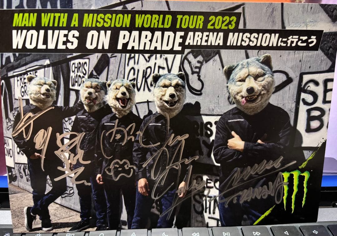 MAN WITH A MISSION 直筆サイン入りフォトカード