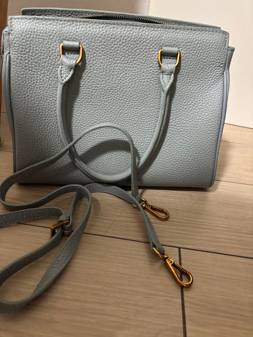 PRADA ライトグレー ハンドバッグ