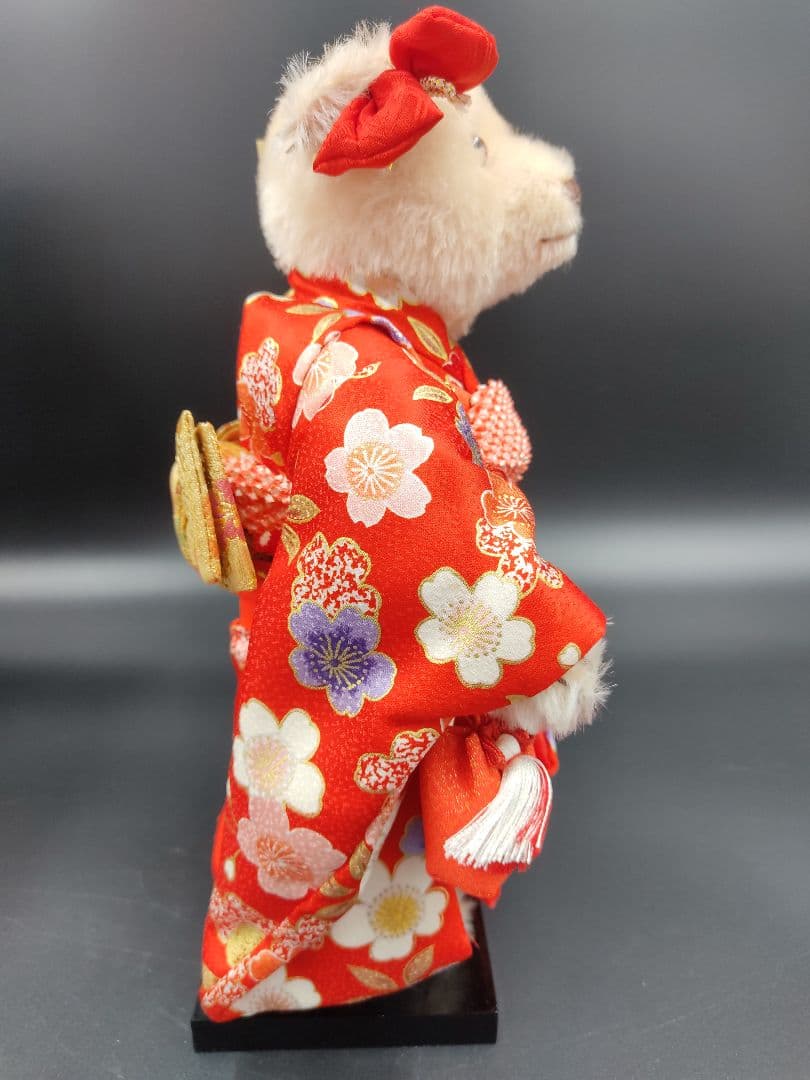 【希少】日本限定2000体　シュタイフ　着物　ぬいぐるみ　初姫　保証書付