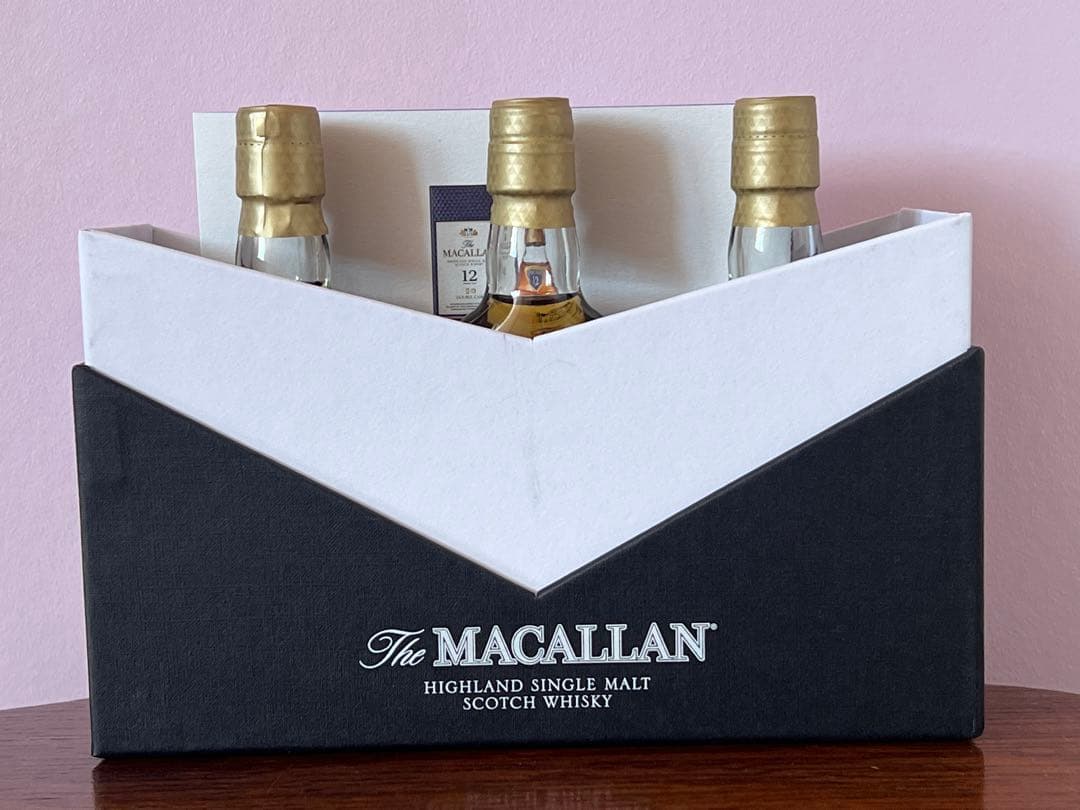 限定！The MACALLANダブルカスク ミニボトル3本セット箱入り