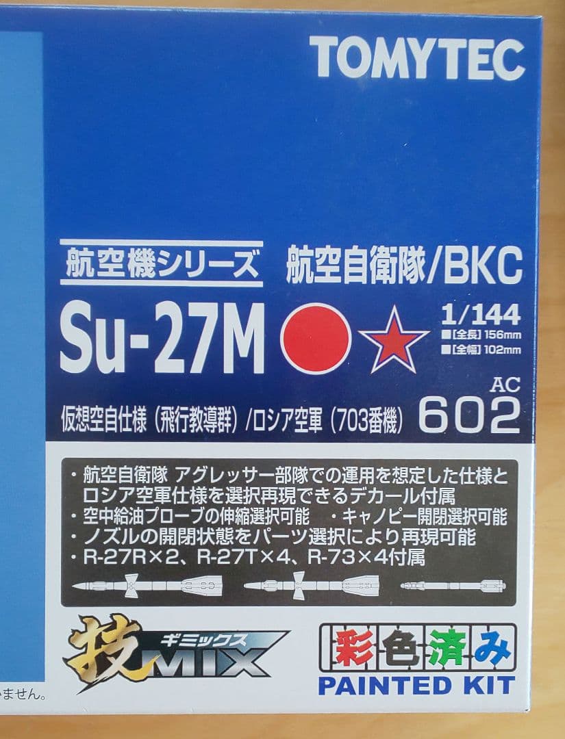 （未使用品）技MIX 1/144 Su-27M 仮想空自仕様 AC602