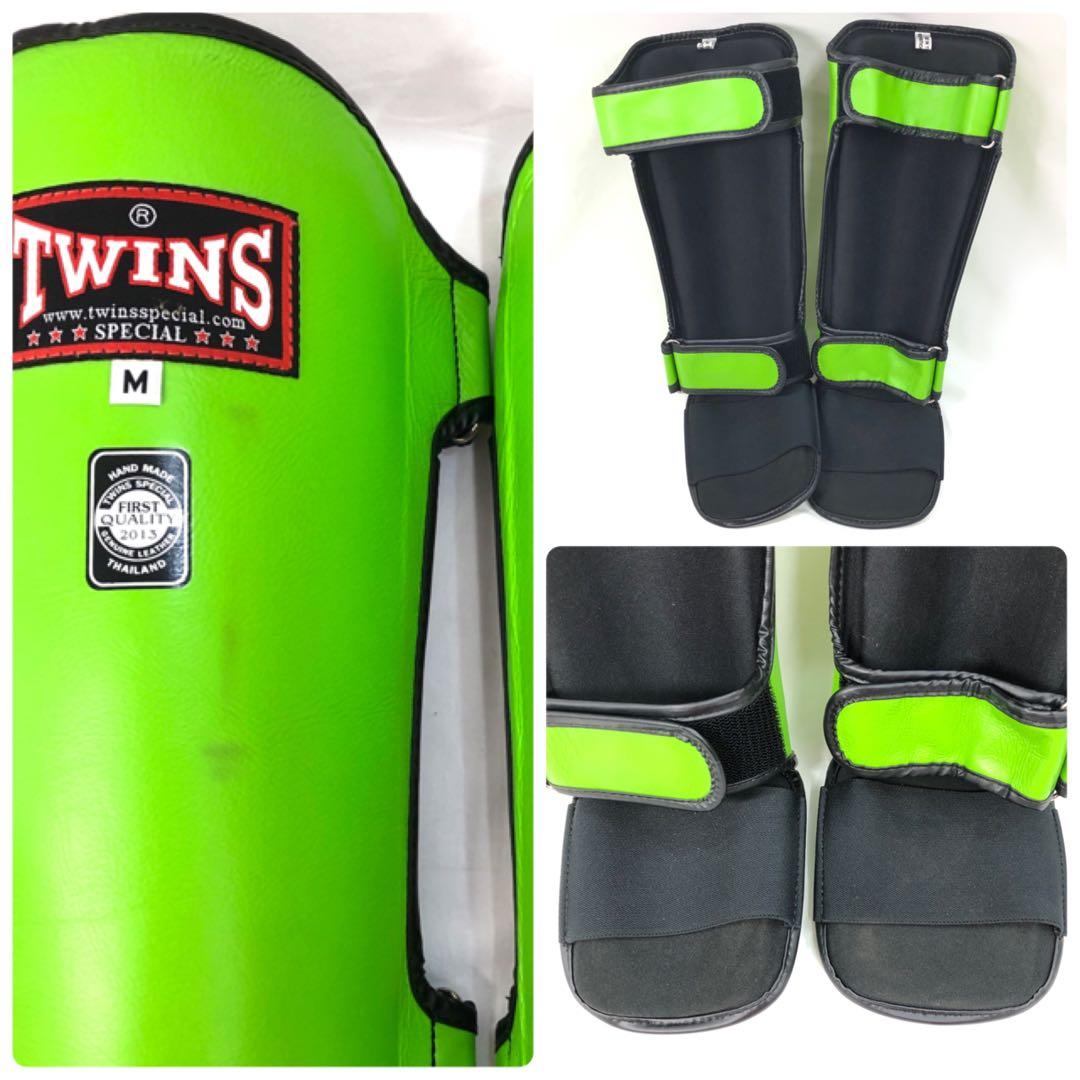 TWINS ツインズ グローブ レッグガード ヘッドギア セット グリーン
