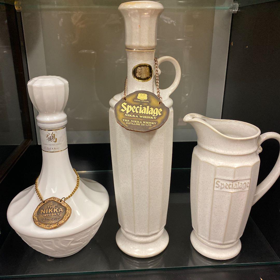 ノリタケ陶器ボトル　2本セット＋水差し　「鶴」「スペシャルエイジ」