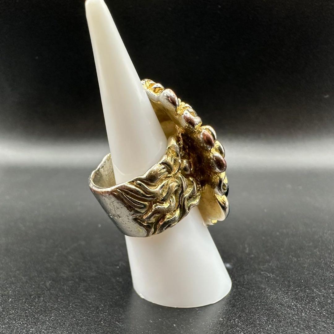 極美品✨　GUCCI　リング　指輪　ライオンヘッド　ロゴ　刻印　1334