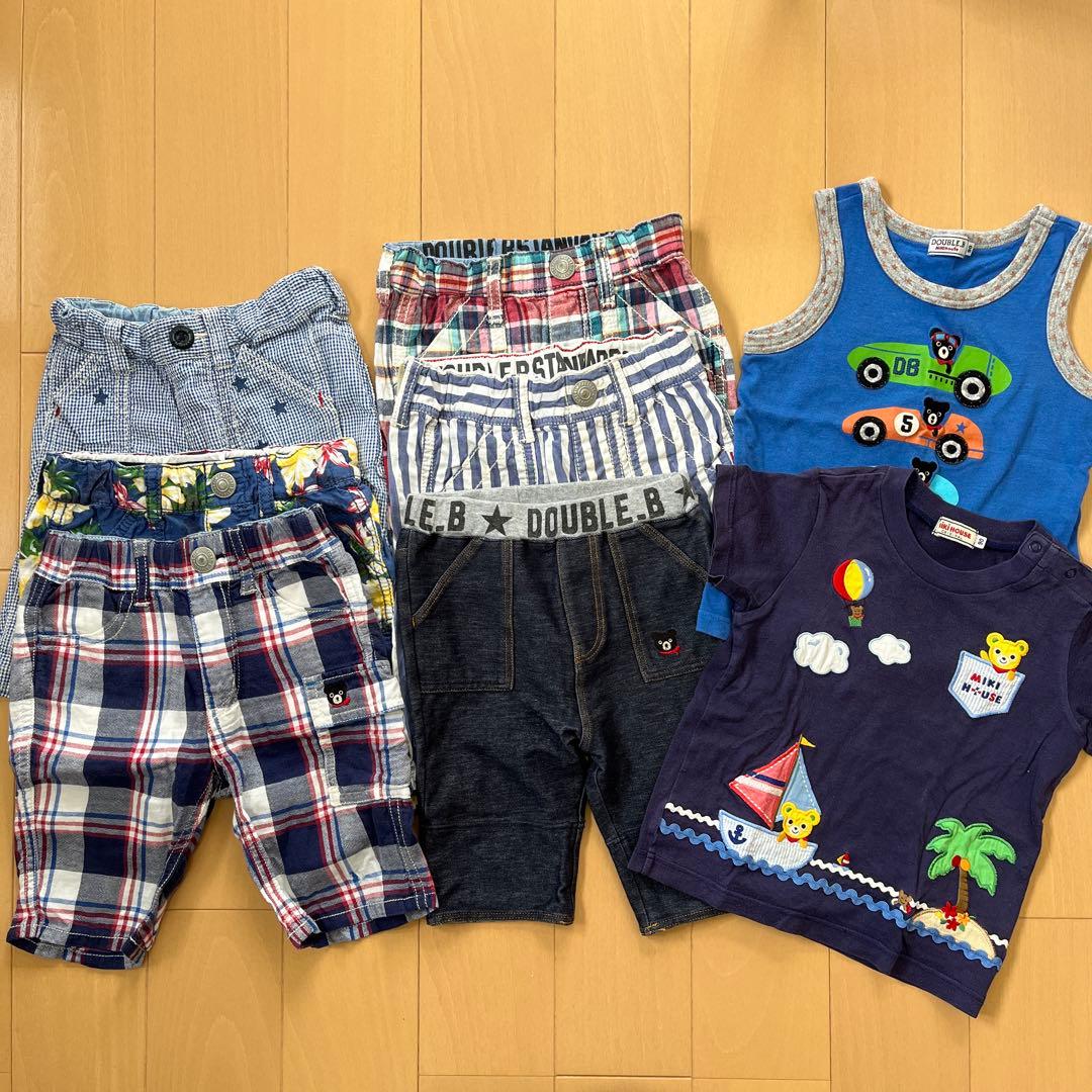 ミキハウス 半袖Tシャツタンクトップ2 点DOUBLE.B 他8点　まとめ売り