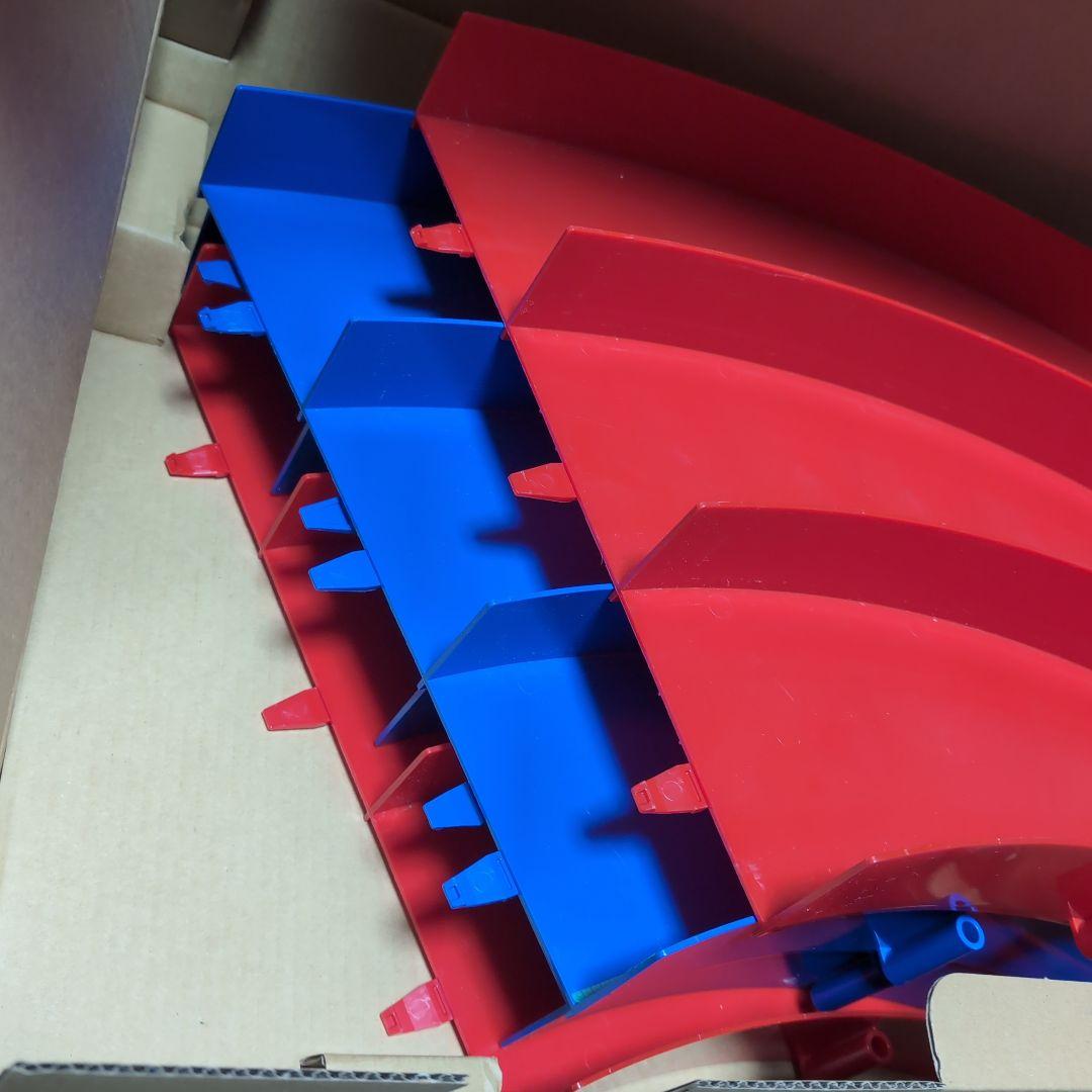 ２個セット　ミニ四駆 ジャパンカップ コース サーキット カーブ　赤青