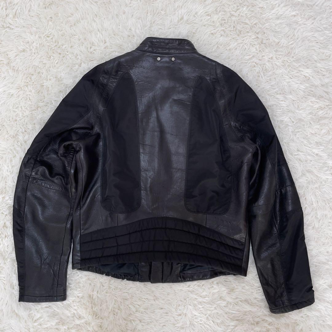 HUGO BOSS レザージャケット 羊革 黒 52サイズ