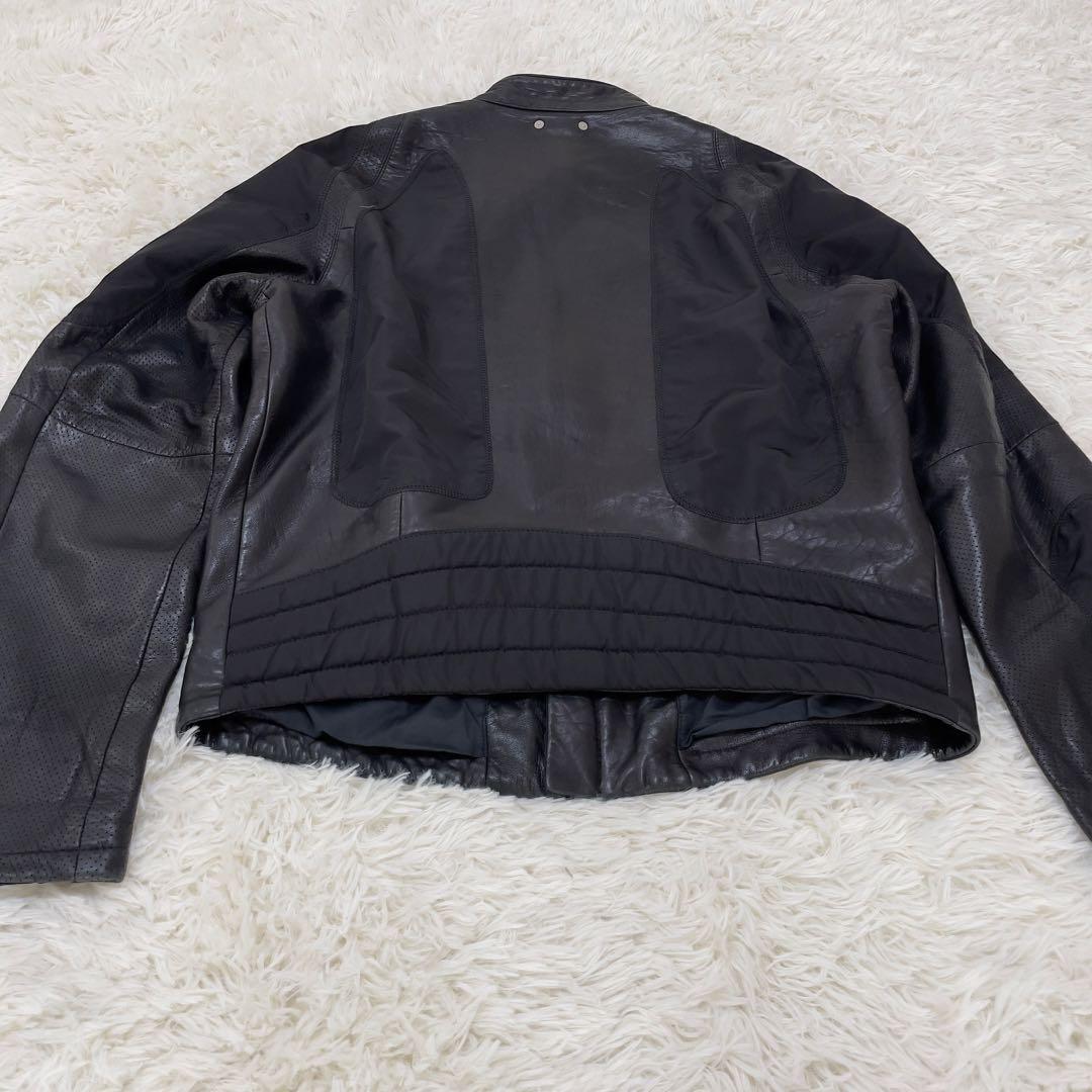 HUGO BOSS レザージャケット 羊革 黒 52サイズ