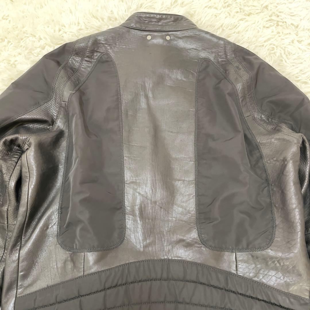 HUGO BOSS レザージャケット 羊革 黒 52サイズ