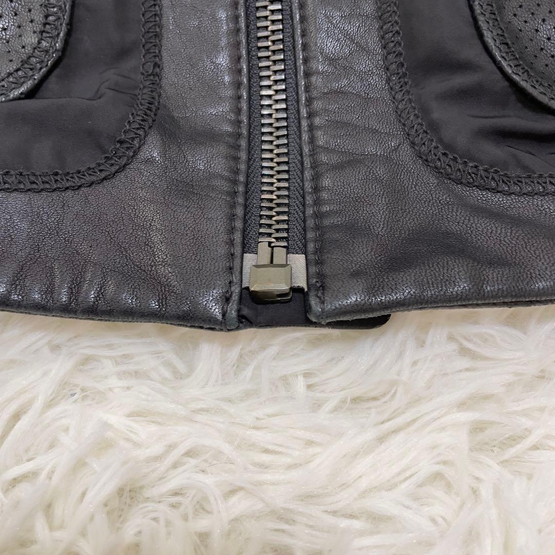 HUGO BOSS レザージャケット 羊革 黒 52サイズ